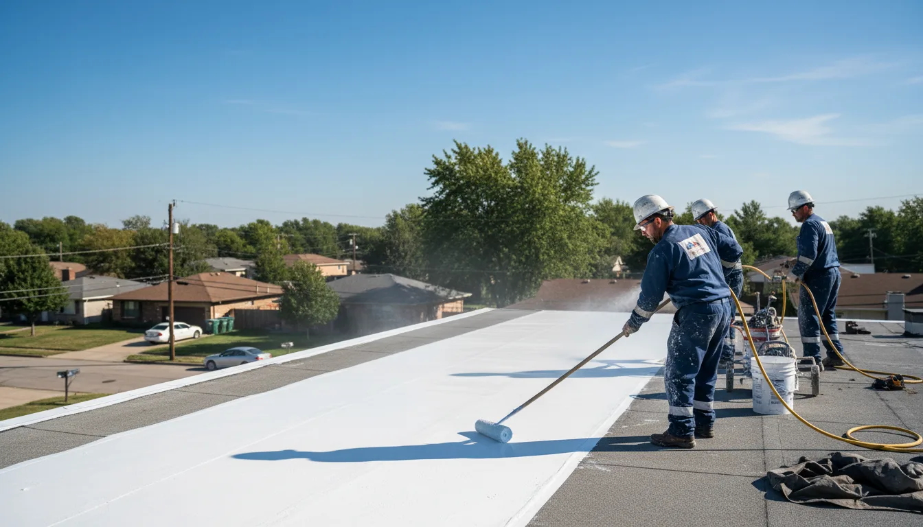 Commercial roof coating in Twin Rocks, PA near me